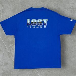 Vintage Double Sided Lost TV Show Film Crew Cast T Shirt Ajira Airways Dharma XL